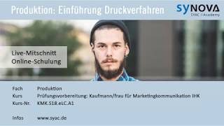 Produktion » Einführung Druckverfahren  Kaufmann  Kauffrau für Marketingkommunikation  SYACDE [upl. by Hinkel]