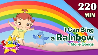 I Can Sing a Rainbow  More Nursery Rhymes  50 Kids songs with lyrics  English animation [upl. by Neelyahs]