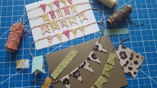 Easy Mini Banners  Use your Scraps [upl. by Gillian]