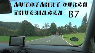 AUTOFAHRT Altenburg  Ronneburg B7 Thüringen Jan auf Tour [upl. by Oicor]