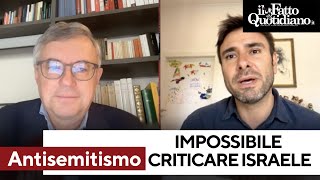 Barbero con Di Battista quotOggi impossibile criticare Israele o si viene tacciati di antisemitismoquot [upl. by Dnalro479]