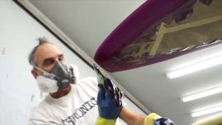 How to do a Resin Tint Glass Job on a Surfboard [upl. by Enenaj13]