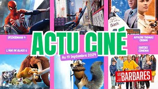 Les Actualités du Cinéma au 19 Septembre 2024 [upl. by Eelahs]