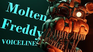 FNaF Molten Freddy Voicelines Animated [upl. by Uokes854]