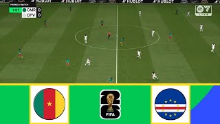 CAMEROON VS CAPE VERDE  FIFA WORLD CUP 2026 QUALIFIERS AFRICA  FOOTBALL LIFE 2024 [upl. by Nyliram]