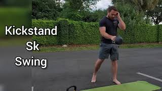 Kickstand single kettlebell swing [upl. by Damha]