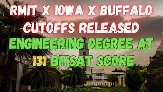 BITSRMIT BITSBUFFALO BITSIOWA Cutoffs  BITSAT 2024  BITS PIlani [upl. by Balling26]