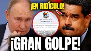 NICOLAS MADURO ES HUMILLADO FRENTE AL MUNDO ✊🇻🇪 SU PLAN NO FUNCIONO [upl. by Wonacott]