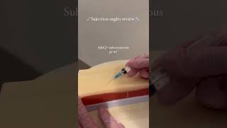 angle for injections Intramuscular Subcutaneous and Intradermal [upl. by Leiso]