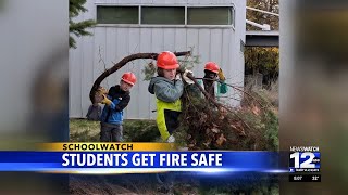 TRAILS Outdoor School gets hand on fire safety learning [upl. by Rozalie]