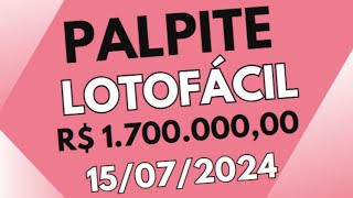 PALPITE LOTOFÁCIL CONCURSO 3155 DE R 17 MILHÃO [upl. by Anuaik]