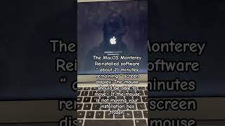 MacBook Air reinstalling MacOS Monterey software screen display “ About 21 minutes remaining “ [upl. by Eelrahs]