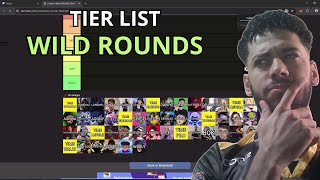 ASPIRA MONTA SUA TIER LIST FINAL DO WILD ROUNDS [upl. by Euqinamod307]