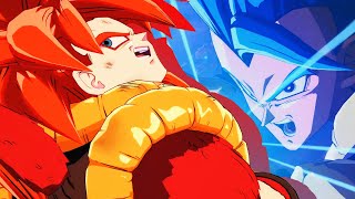 Gogeta SS4 vs Gogeta SSGSS Dramatic Finish ENG  JP  DRAGON BALL FighterZ [upl. by Nygem]