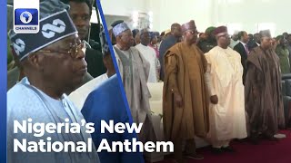 Tinubu Shettima Akpabio Others Render Nigerias New National Anthem Nigeria We Hail Thee [upl. by Land]