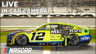 Ryan Blaneys Daytona 500 incar Camera presented by Sunoco [upl. by Risay]