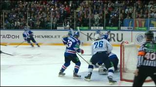 Nail Yakupov scores his first KHL goal  Первый гол Якупова в КХЛ [upl. by Naasah]