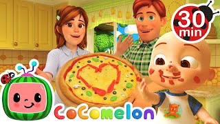 Pizza Song  CoComelon  Kids Cartoons amp Nursery Rhymes  Moonbug Kids [upl. by Lock]