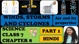 Winds Storms and Cyclones  Class 7 Science Chapter 8 in Hindi PART 1I MANISHA PARIHAR [upl. by Laforge96]