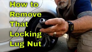 How to Remove Locking lug Nuts with No Key Hacks and Tools [upl. by Gebhardt]