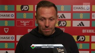 Ymateb  Reaction Craig Bellamy  Gwlad yr Iâ 22 Cymru [upl. by Mulford]