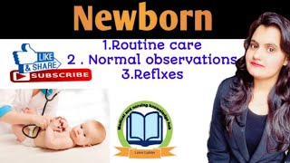 New born Routine care  normal observations and reflexes [upl. by Benoite126]