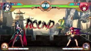 Shin Koihime Musou Arcade Edition GAMEPLAY 1  Kanu VS Chouhi [upl. by Saidel708]