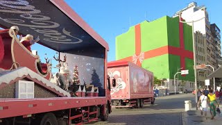 SALVADOR BAHIA  CARAVANA DA COCACOLA NO CENTRO HISTÓRICO E RUAS ILUMINADAS 09 Dezembro2024 [upl. by Galvin998]