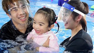 Baby Starley’s FIRST Swimming Class [upl. by Siul]