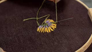 Elegant Embroidered Flowers Simple Ways to Create Beautiful Designs [upl. by Aileme]