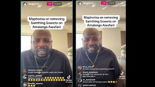 Dj Maphorisa live crying on removing something soweto on Amalanga [upl. by Ennoved691]