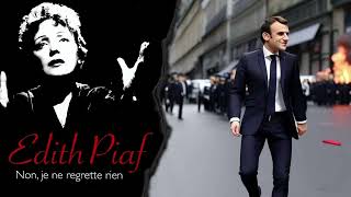 IA Emmanuel Macron  Je ne regrette rien Edith Piaf [upl. by Idram292]