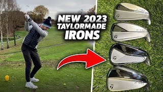 2023 NEW TAYLORMADE IRONS REVIEW  Im Shocked  P770 P7MC P7MB [upl. by Glynias]