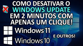 Como Desativar o Windows Update Em 2 Minutos com 1 clique [upl. by Nitsreik]