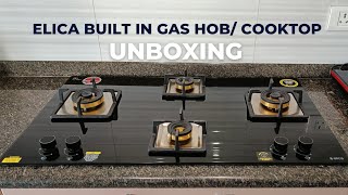 ELICA BUILTIN GAS HOBCOOKTOP UNBOXING Model  IND FLEXI FB 491 DX DFS  DEMOREVIEW [upl. by Elleinnad134]