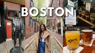 FIRST TIME TRAVELLING TO BOSTON MASSACHUSETTS  3Day Travel Vlog in the United States [upl. by Orrin]