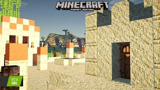 RTX On Vs OFF Minecraft Pe ‼️Free Download Mcpe V 11810 [upl. by Nesyt]