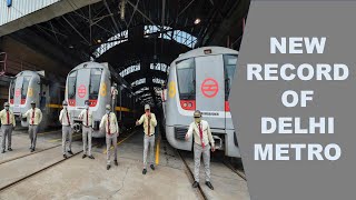 Delhi Metro new record  indias first underground Metro depot  DMRC  Papa Construction [upl. by Eelyram470]