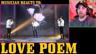 Musician REACTS to 풀버전 ♬ Love poem  메이플라이보컬 유닛 은광 승민 종호 first time  MAYFLY  LOVE POEM [upl. by Carrelli602]