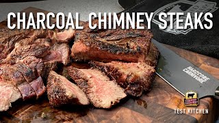 Grill the Best Steak Charcoal Chimney Steaks HowTo [upl. by Lucius]