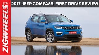 2017 Jeep Compass  Diesel 6MT 4X4  First Drive Review  ZigWheelscom [upl. by Hwu997]