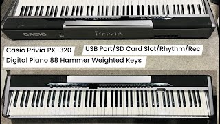 Casio Privia PX320 Digital Piano 88 Hammer Weighted Keys  Wilsons Music Instruments [upl. by Lemuela]