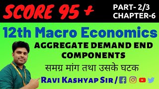 Aggregate Demand amp Components  Chapter6  Part2  Macro Economic Class 12th [upl. by Laddie918]