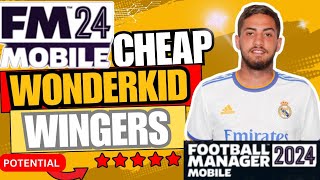 FM 24 Mobile  Top 10 Best Cheap Wonderkids  Winter Update  Winger Edition [upl. by Tergram]