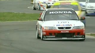 British Touring Cars Highlights  Mansell Mangles the Mondeo [upl. by Sancho]