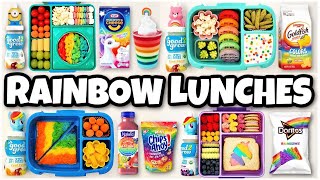 NEW RAINBOW Lunch Ideas 🌈 Bunches Of Lunches [upl. by Richer]