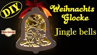 Scroll saw project  Weihnachtsglocke selber machen  Christmas decoration [upl. by Saville]