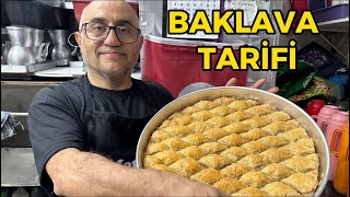 BOŞ BAKLAVA TARİFİ BAKLAVA HAMURU NASIL AÇILIR [upl. by Cutler217]