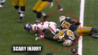 Paulson Adebo Suffers Scary Leg Injury vs Broncos Carted Off [upl. by Kailey]