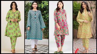 Latest Printed dress Designs 2024 dress Designs  kameez Ke Design  Latest Frock Design [upl. by Ydnec949]